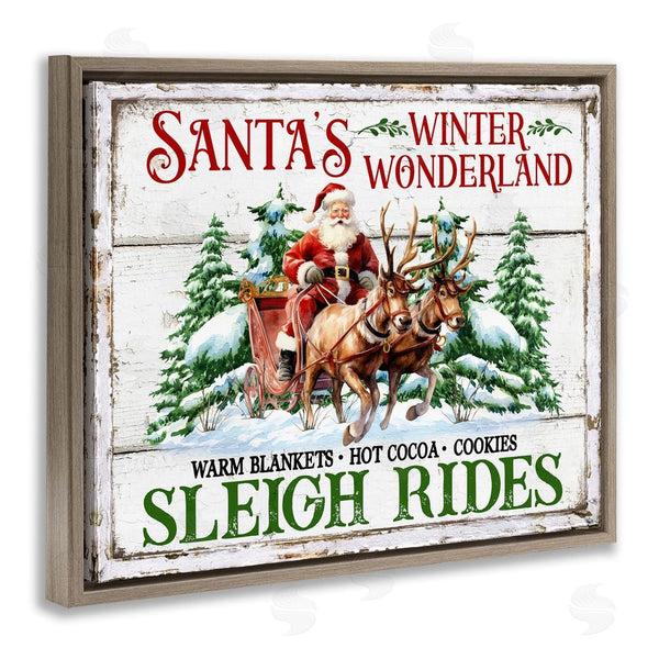 Stupell Industries Creatif Belle | Winter Wonderland Sleigh Rides