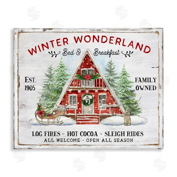 stupell industries Creatif Belle | Wonderland Christmas Cabin