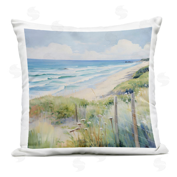 Stupell Industries Creative Studio | Along The Coast Scenic View Printed Throw Pillow