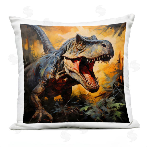 Stupell Industries Creative Studio | Angry Dinosaur Roaring Throw Pillow