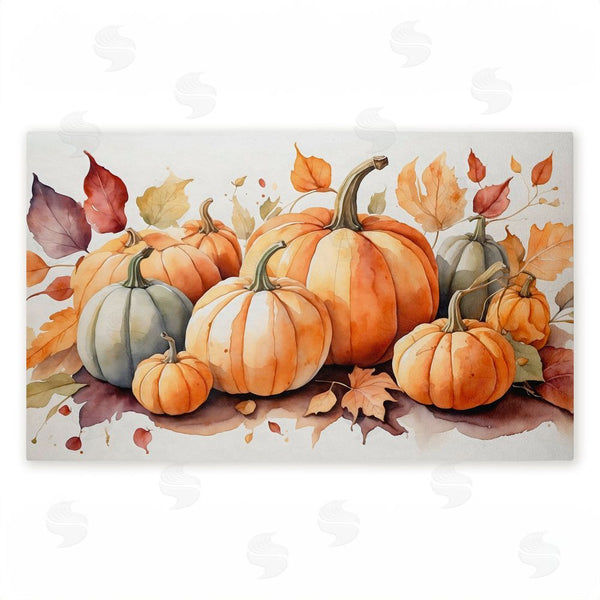 stupell industries Creative Studio | Autumn Pumpkin Harvest Bundle Non-Woven Door Mat
