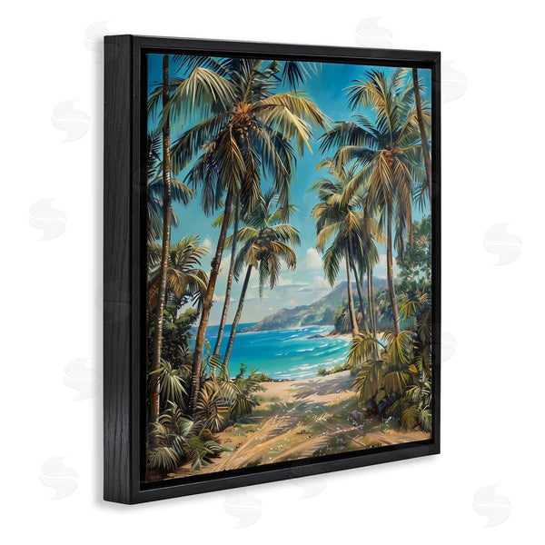 Stupell Industries Creative Studio | Beach Pathway Palm Reflections