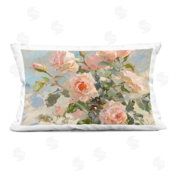 stupell industries Creative Studio | Beautiful Pink Roses Bundle Printed Throw Pillow