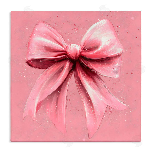 stupell industries Creative Studio | Big Pink Bow with Speckles