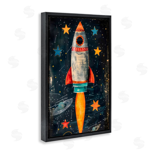 Stupell Industries Creative Studio | Blast Off Rocketship Wall Art