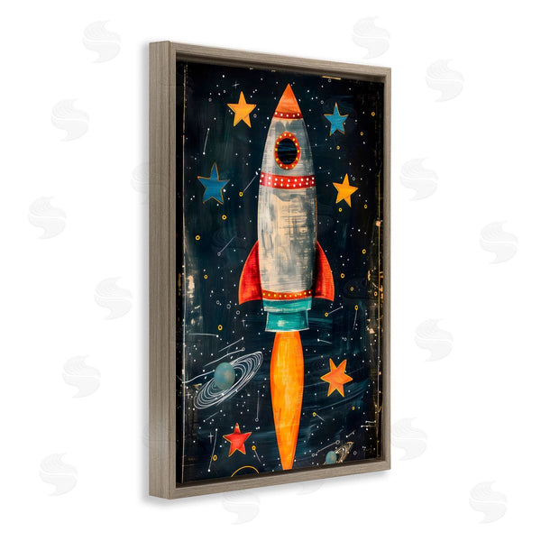 Stupell Industries Creative Studio | Blast Off Rocketship Wall Art