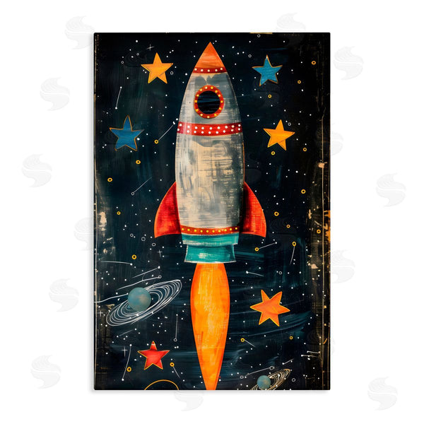 stupell industries Creative Studio | Blast Off Rocketship Wall Art