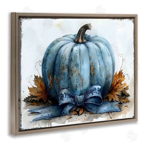 Stupell Industries Creative Studio | Blue Pumpkin With Bow Wall Art