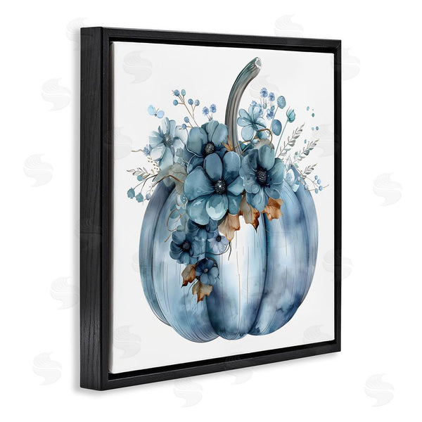 Stupell Industries Creative Studio | Blue Pumpkin With Flowers Wall Art