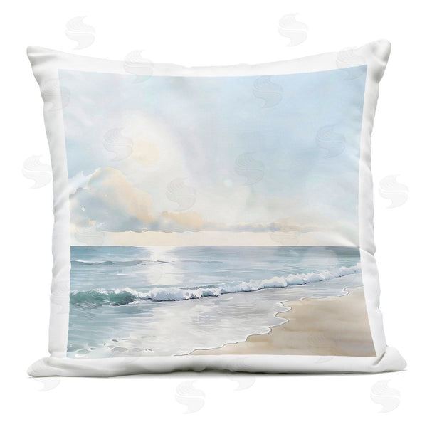 Stupell Industries Creative Studio | Blue Seascape Overhead Cloud Printed Throw Pillow