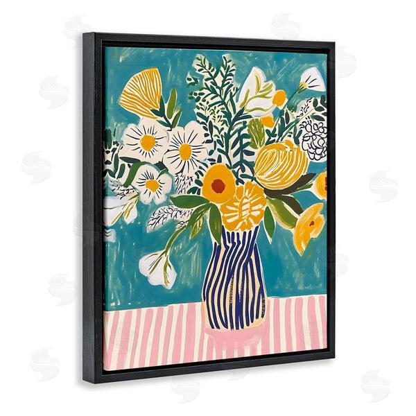 Stupell Industries Creative Studio | Bouquet On Striped Setting