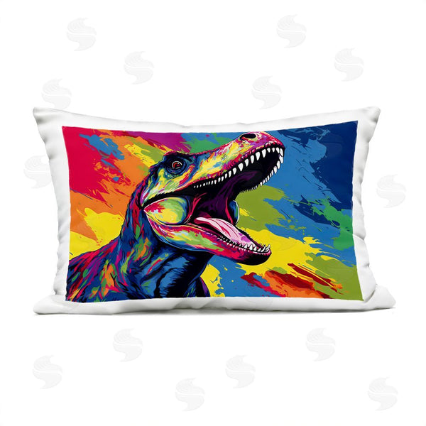 Stupell Industries Creative Studio | Brightly Colored Dinosaur Throw Pillow