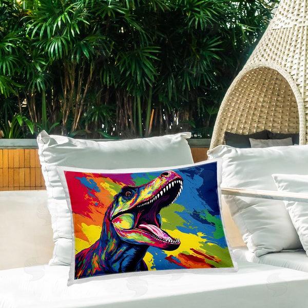 Stupell Industries Creative Studio | Brightly Colored Dinosaur Throw Pillow