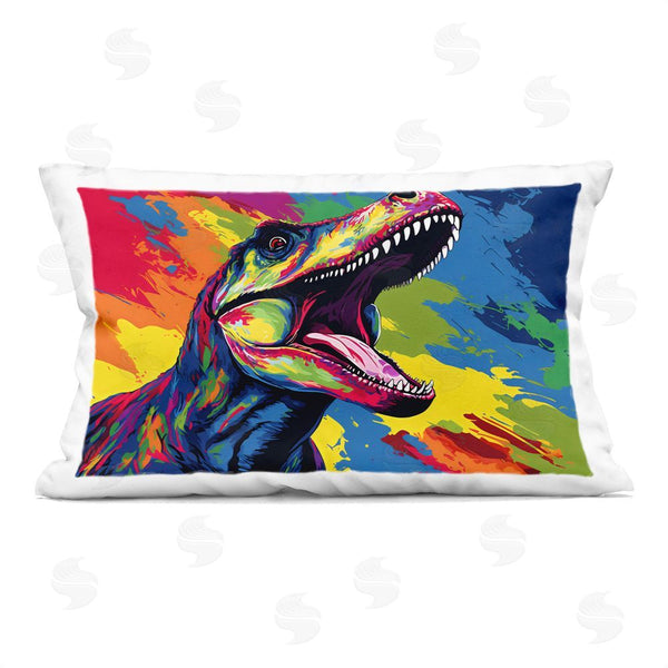 stupell industries Creative Studio | Brightly Colored Dinosaur Throw Pillow