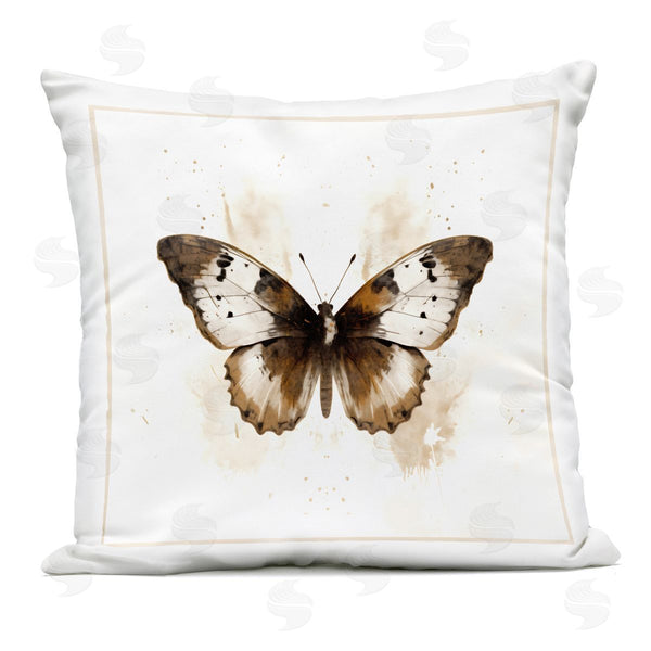 Stupell Industries Creative Studio | Brown Washed Moth Printed Throw Pillow