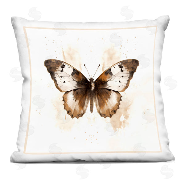 stupell industries Creative Studio | Brown Washed Moth Printed Throw Pillow