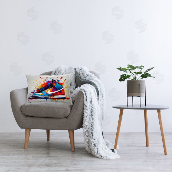 Stupell Industries Creative Studio | Centric Sneaker Splash Throw Pillow
