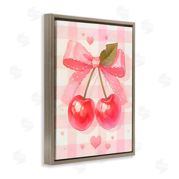 Stupell Industries Creative Studio | Cherries On Pink Gingham