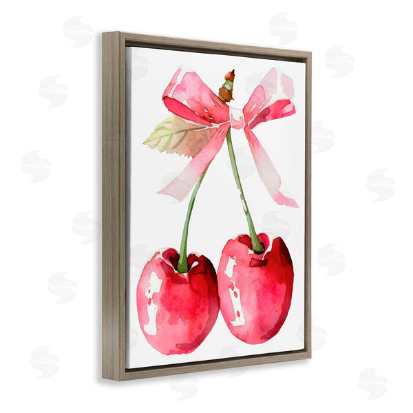 Stupell Industries Creative Studio | Cherries With Chic Pink Bow