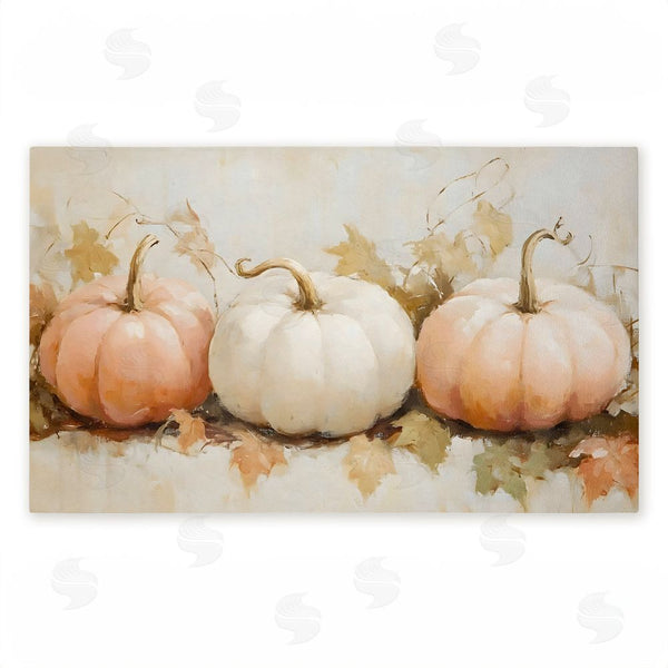 stupell industries Creative Studio | Classic Pumpkin Trio Non-Woven Door Mat