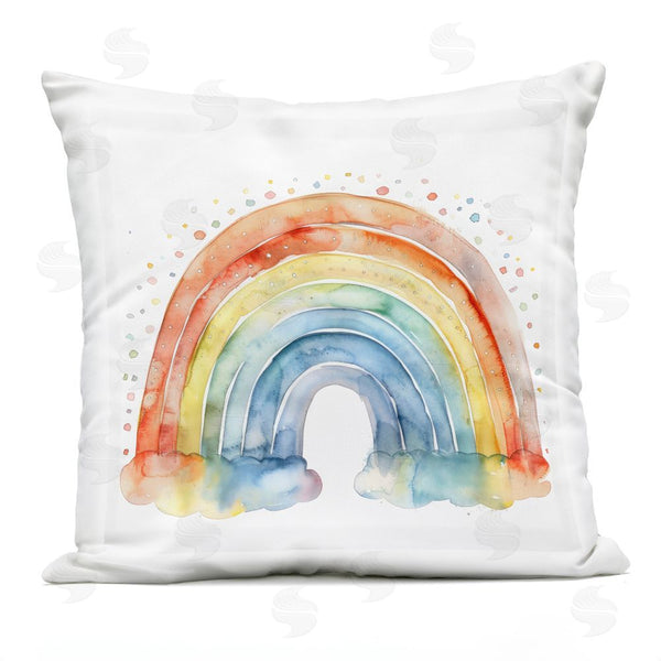 Stupell Industries Creative Studio | Colored Rainbow Clouds Throw Pillow