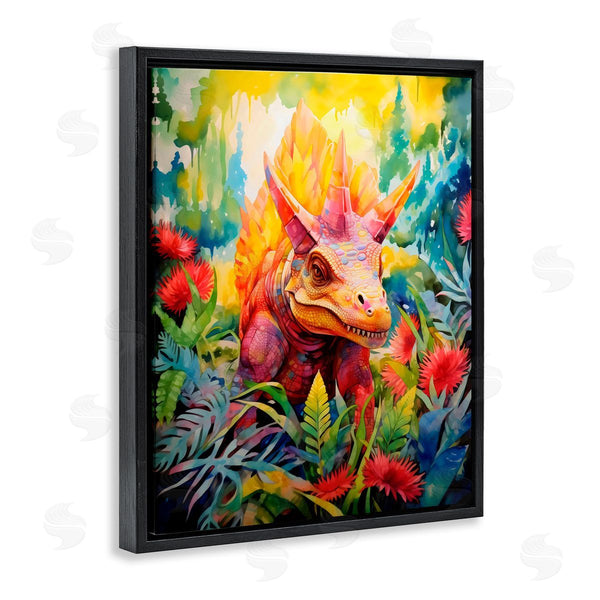 Stupell Industries Creative Studio | Colorful Dinosaur In Jungle