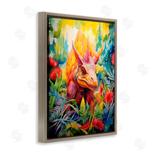 Stupell Industries Creative Studio | Colorful Dinosaur In Jungle