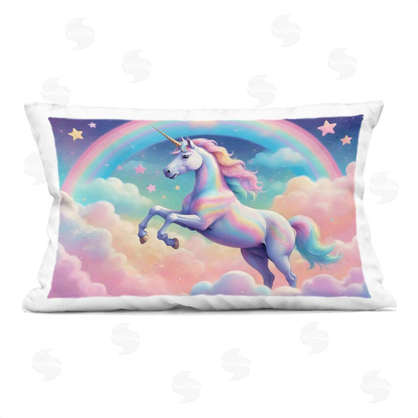 stupell industries Creative Studio | Colorful Galaxy Unicorn Throw Pillow