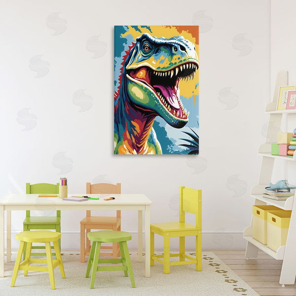 Stupell Industries Creative Studio | Colorful Roaring T-Rex