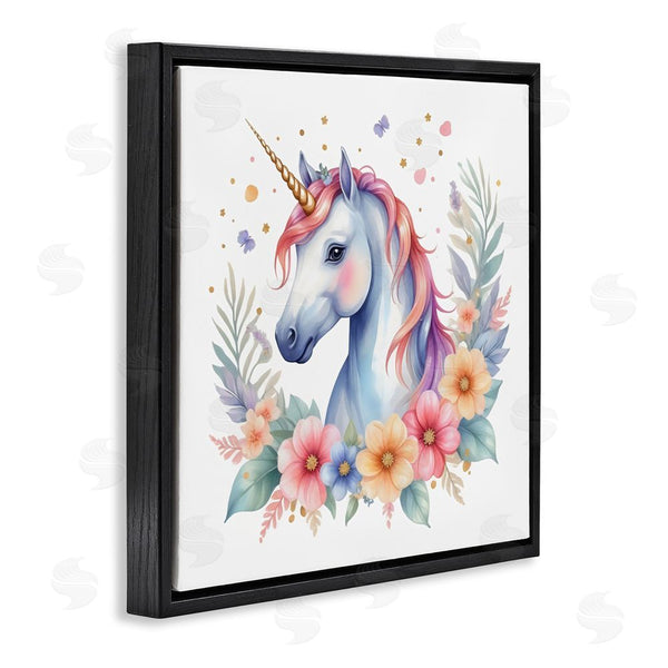 Stupell Industries Creative Studio | Colorful Unicorn With Flowers Wall Art