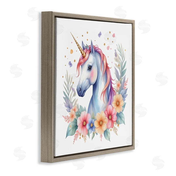 Stupell Industries Creative Studio | Colorful Unicorn With Flowers Wall Art