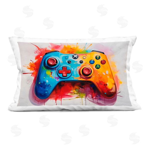 stupell industries Creative Studio | Colorful Video Game Controller Printed Throw Pillow
