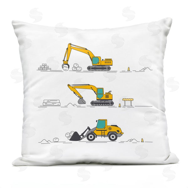 Stupell Industries Creative Studio | Construction Digs Machine Throw Pillow
