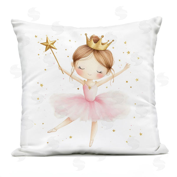 Stupell Industries Creative Studio | Cute Ballerina With Crown Throw Pillow