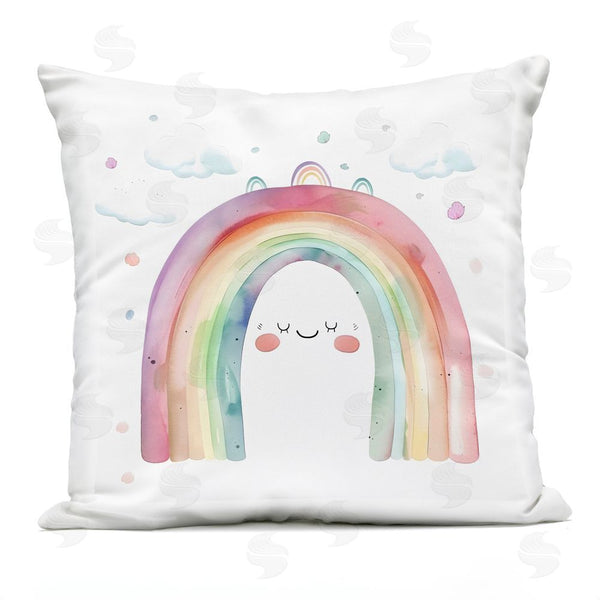 Stupell Industries Creative Studio | Cute Smiling Rainbow Throw Pillow