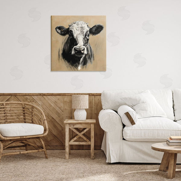 Stupell Industries Creative Studio | Dairy Cow Brushed Portrait