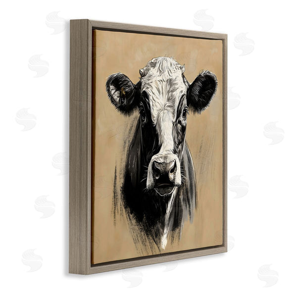 Stupell Industries Creative Studio | Dairy Cow Brushed Portrait