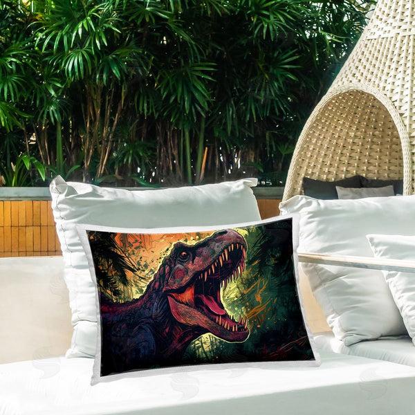 Stupell Industries Creative Studio | Dark Roaring T-Rex Throw Pillow