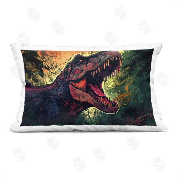 stupell industries Creative Studio | Dark Roaring T-Rex Throw Pillow