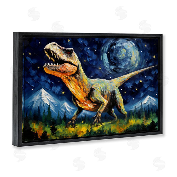 Stupell Industries Creative Studio | Dinosaur In Field With Mountains