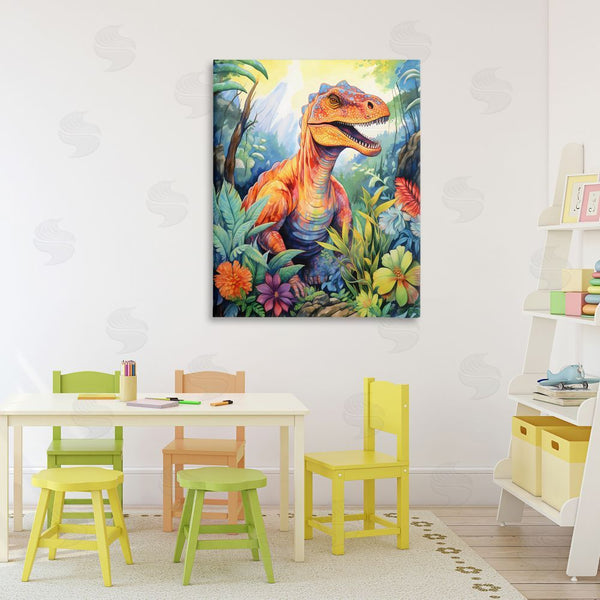Stupell Industries Creative Studio | Dinosaur Leafy Green Jungle