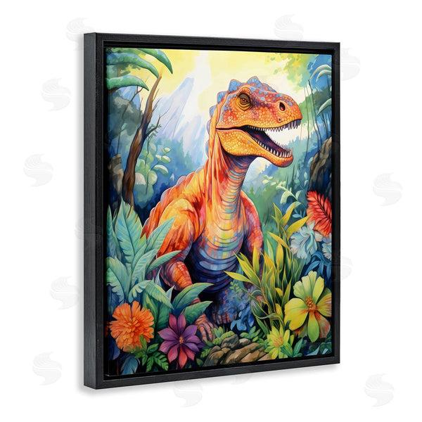 Stupell Industries Creative Studio | Dinosaur Leafy Green Jungle