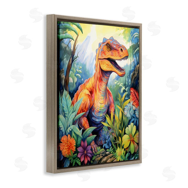 Stupell Industries Creative Studio | Dinosaur Leafy Green Jungle