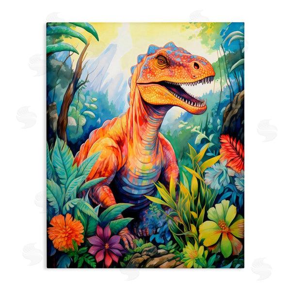 stupell industries Creative Studio | Dinosaur Leafy Green Jungle