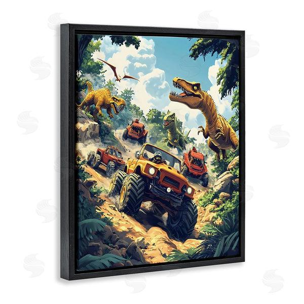 Stupell Industries Creative Studio | Dinosaur & Monster Truck Adventure