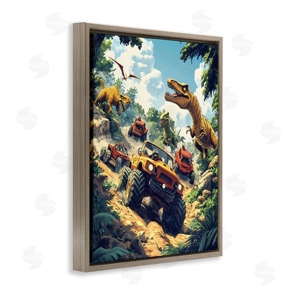 Stupell Industries Creative Studio | Dinosaur & Monster Truck Adventure