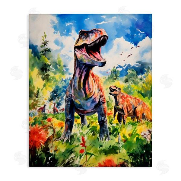 stupell industries Creative Studio | Dinosaurs In Natural Field