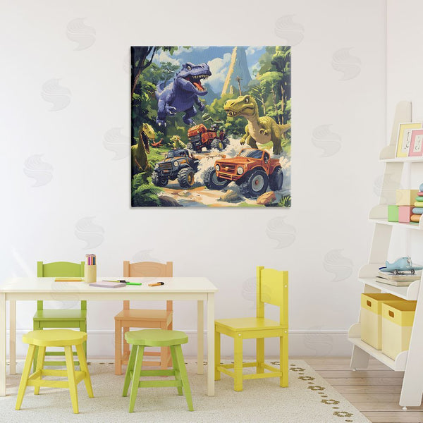Stupell Industries Creative Studio | Dinosaurs & Monster Trucks