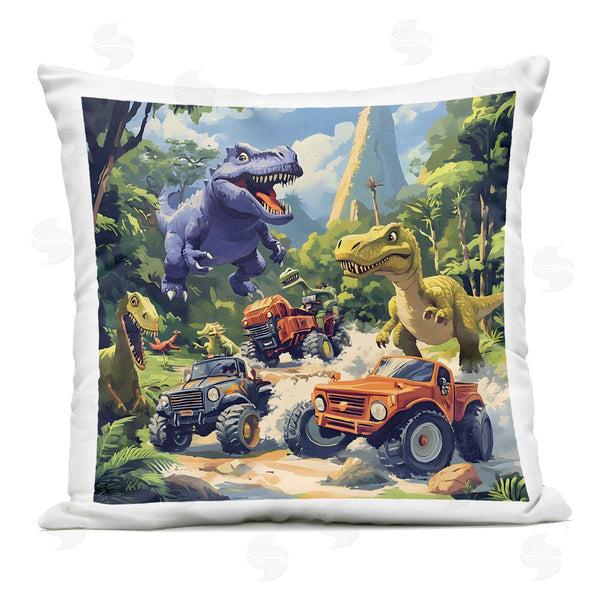 Stupell Industries Creative Studio | Dinosaurs & Monster Trucks Printed Throw Pillow