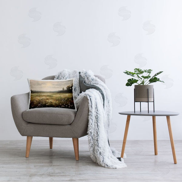 Stupell Industries Creative Studio | Dotted With Daisies Field Printed Throw Pillow